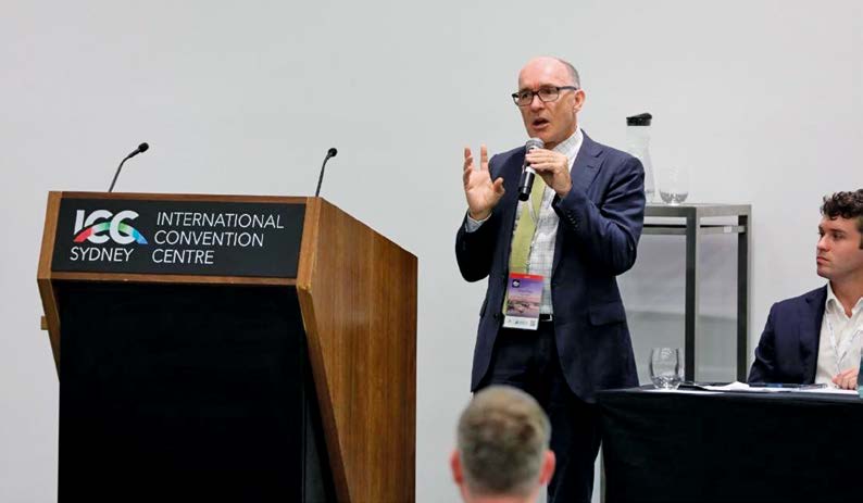 Dr Robert Floyd at the International Youth Nuclear Congress.