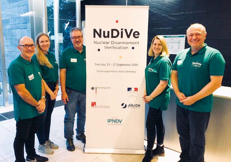 ASNO's Dr Robert Floyd and Malcolm Coxhead participate in a Nuclear Disarmament Verification (NuDiVe) Exercise, Germany (Credit: Forschungszentrum Jülich and Sascha Kreklau).