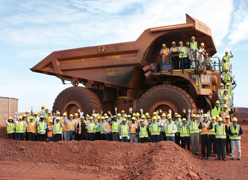 Minister for Foreign Affairs, Julie Bishop, accompanies Canberra-based heads of mission to Mt Whaleback mine, Newman, May 2014