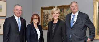 Kim Beazley, Ms Bishop, art exhibition, Washington DC, January 2015