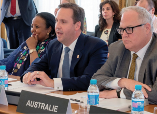 Hamish McCormick, Mr Ciobo, WTO meeting, Paris, June 2015
