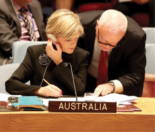 Gary Quinlan, Ms Bishop, UN Security Council, September 2014