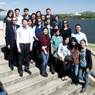 DFAT officers, emission reduction workshop, Canberra, March 2015