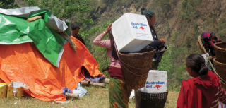 Australian aid contributing to the relief effort for villagers most affected by the earthquakes in Nepal
