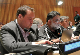 Aaron Carroll, UN Indigenous Issues Forum, Geneva, July 2014