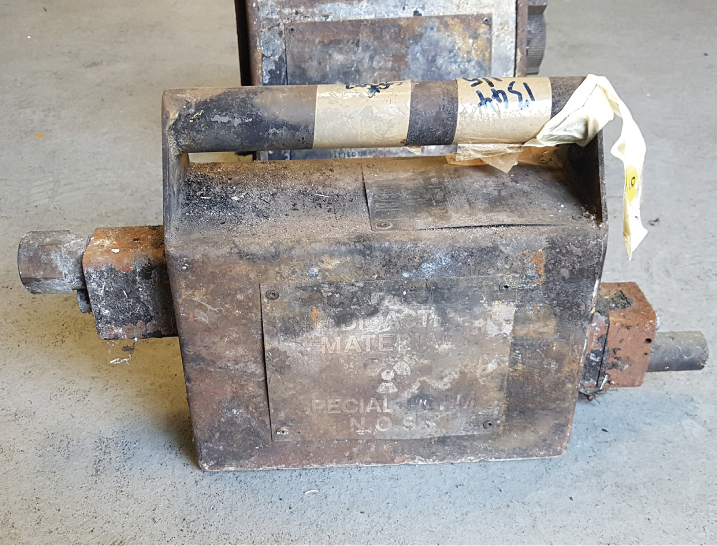 Scorched but still safeguarded material (Image courtesy of ASNO)
