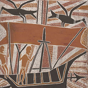 Aboriginal bark painting