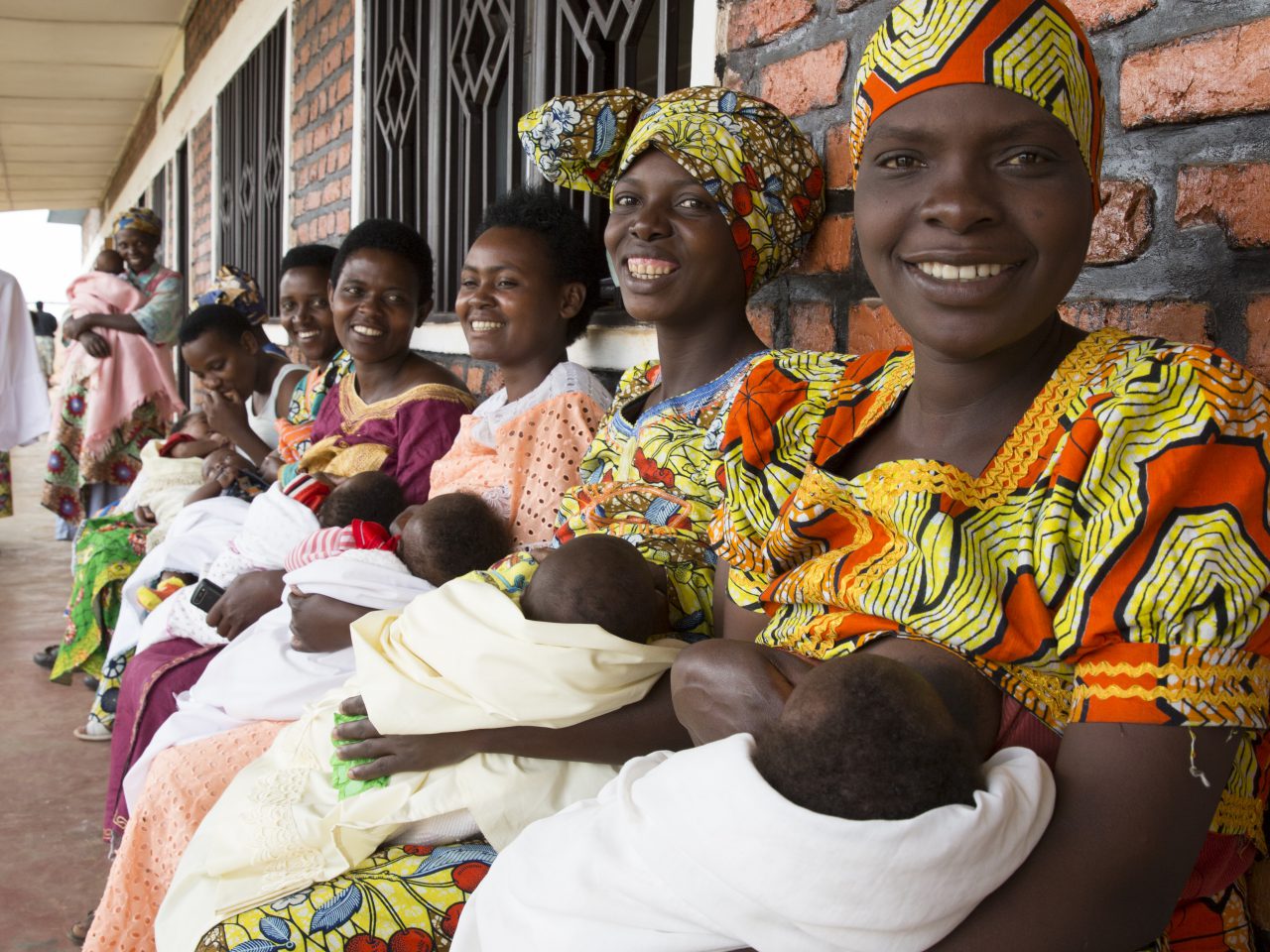 Women and children in Rwanda accessing basic health services. [WORLD VISION/Ilana Rose]