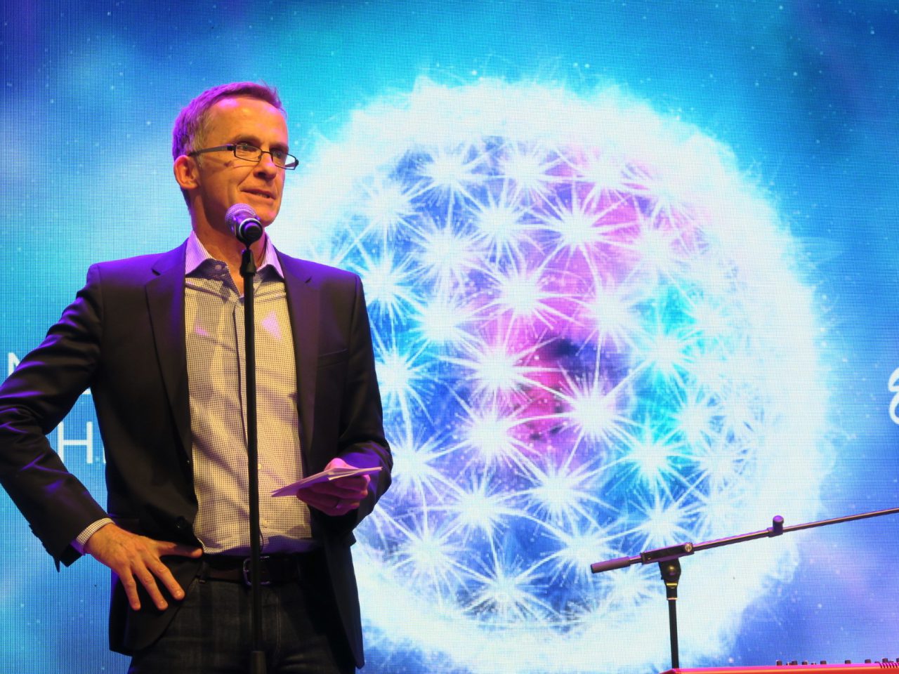 Ambassador to Sweden Gerald Thomson welcoming guests to a Eurovision event in Stockholm. [SBS AUSTRALIA/Rolf Klatt]