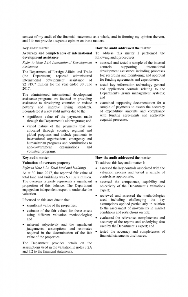 auditors report