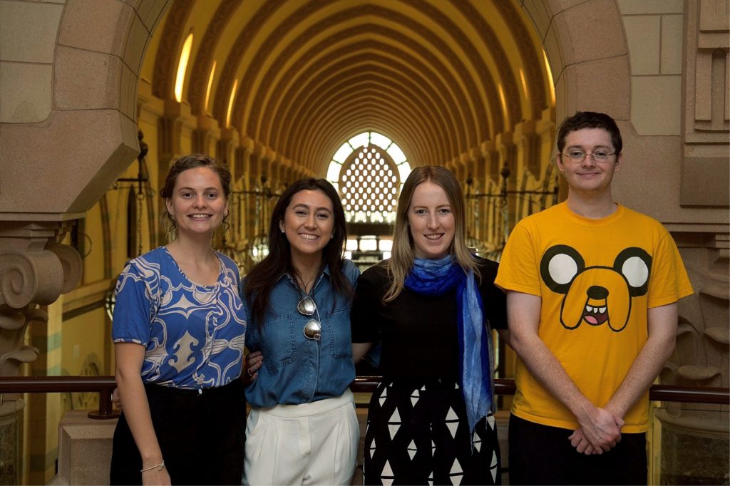 Student journalists on an Australia-Middle East Journalism Exchange study tour of the Middle East. [Scott Bridges]