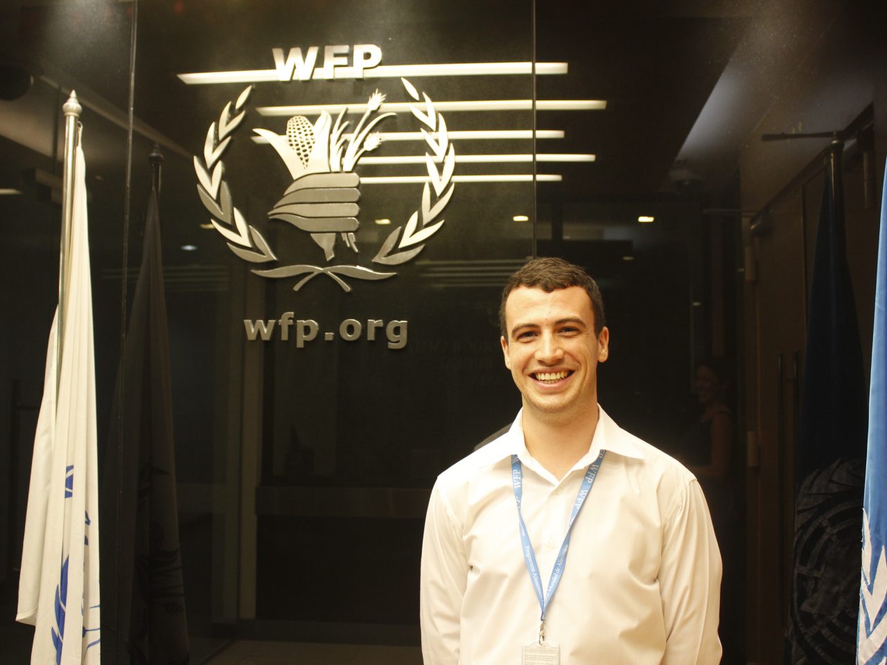 New Colombo Plan scholar Asher Taccori visiting the UN World Food Programme Office in Bangkok. [Asher Taccori]