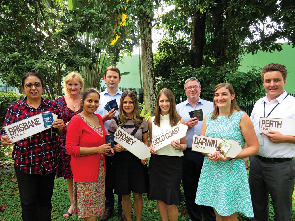 The Australian High Commission,  Singapore, Passports and Consular team