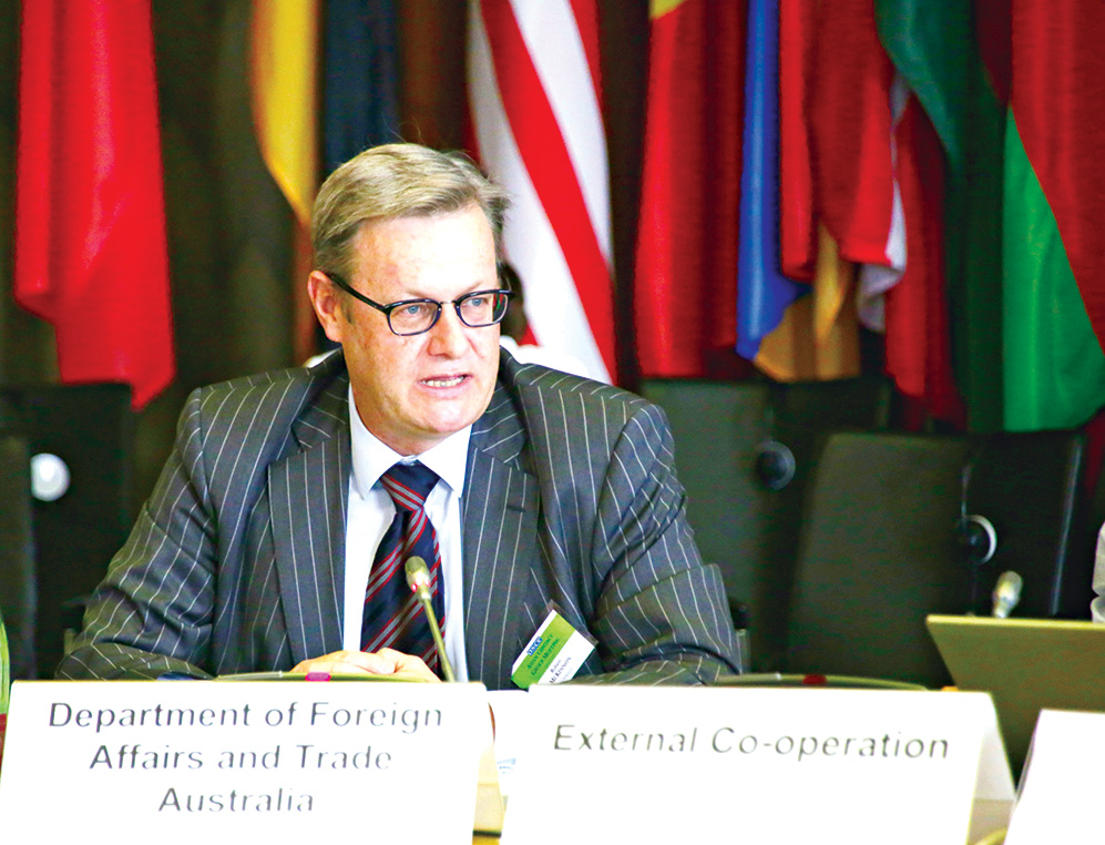 Assistant Secretary Robert McKinnon discussing “The Indo-Pacific Security Dynamic” in Vienna
