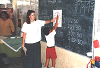 Teacher and student