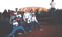 Students at Uluru