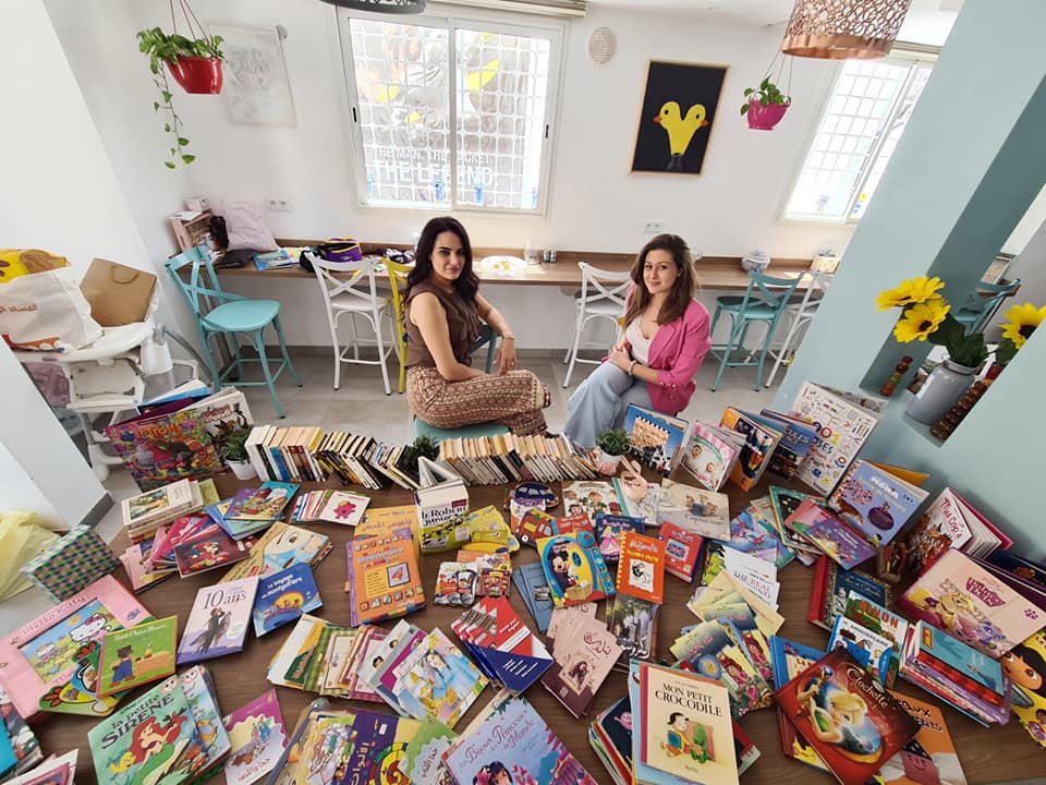 Some of the hundreds of children’s books delivered to four schools in disadvantaged communities through participant Anis Wahabi’s pilot project ‘Border free books’