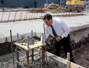 Australian High Commissioner to Nauru Bruce Cowled at the Learning Village ground breaking ceremony