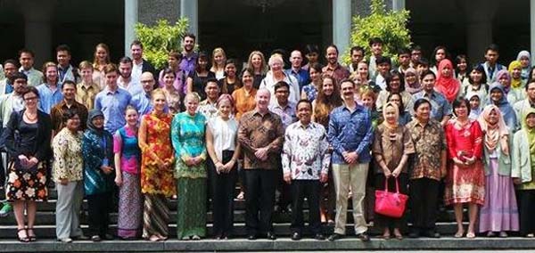 NCP scholars group shot outside