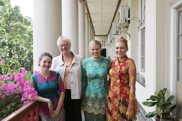 NCP scholars with Counsellor (Education), Astrida Upitis