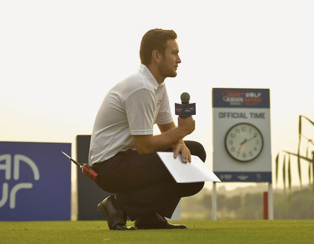 Photo of Jack Steed on a golf course.