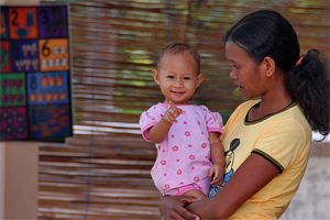 mother and child in East Timor
