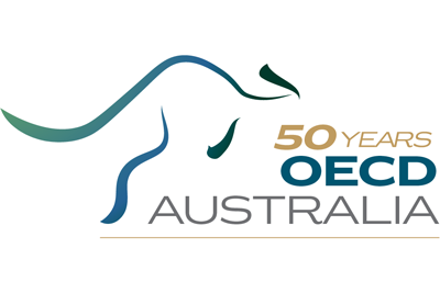 Australia celebrates 50 years of OECD membership logo