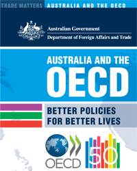 Front cover of Australia and the OECD brochure