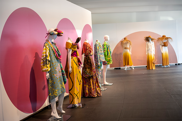 Mannequins dressed in the fashion items
