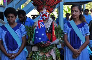 Students at Notre Dame Secondary School