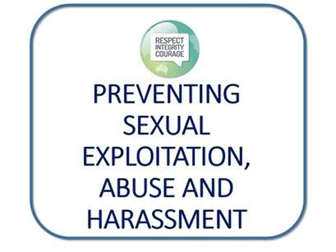 Preventing Sexual Exploitation, Abuse and Harassment logo
