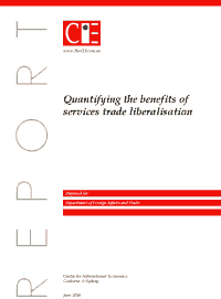 Quantifying the benefits of services trade liberalisation cover