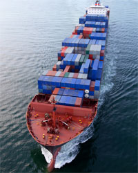 Photo of a cargo ship
