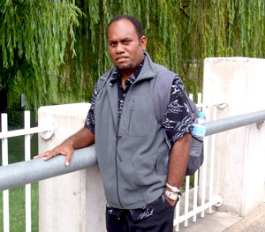 Scholarship recipient, Joseph Foukona