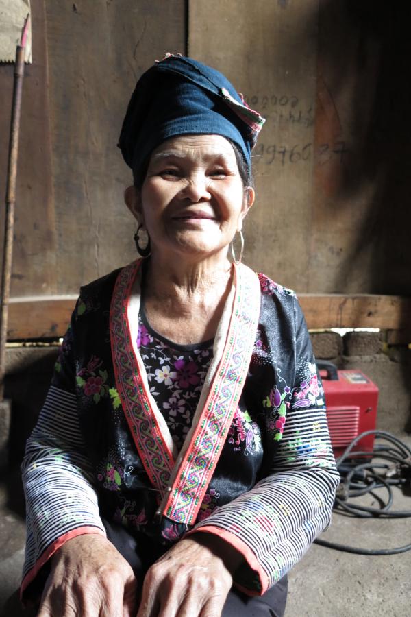 Woman in her home