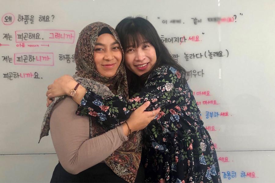 Qisthy with Lee Hojin