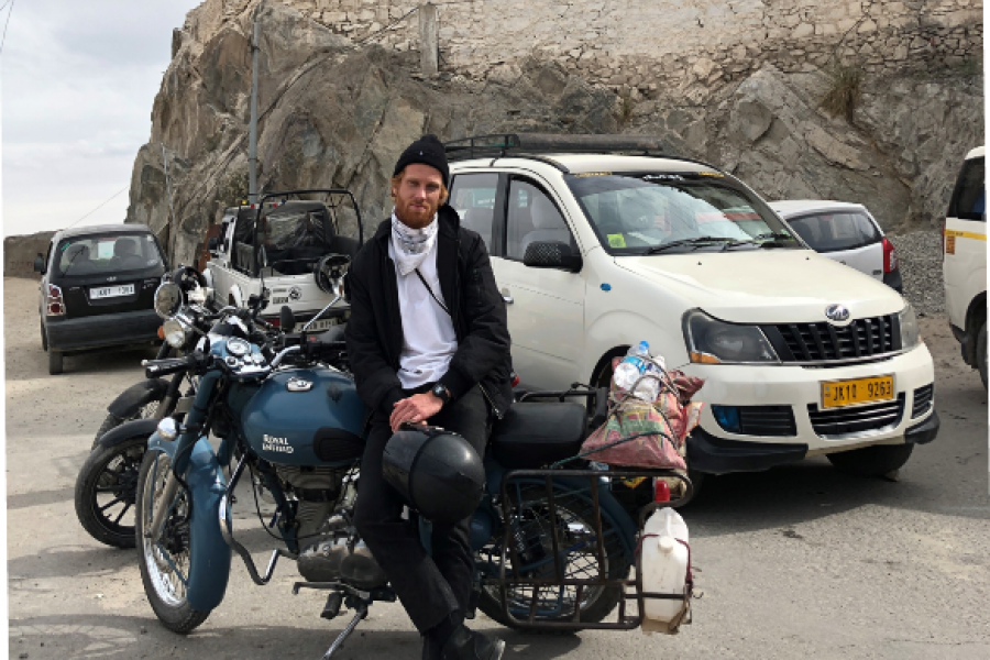 Zac and a motorbike