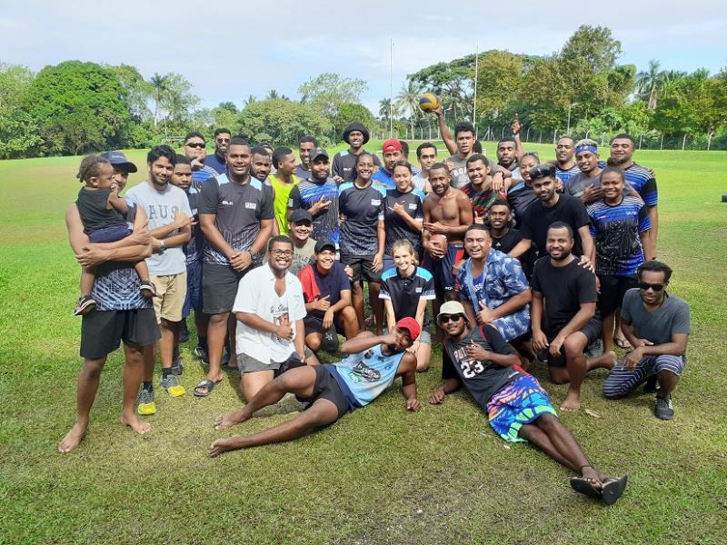 Group of people in a field