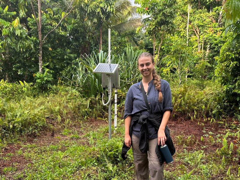 Scholar Shannon Schulz participated in freshwater quality sampling expeditions to collect and analyse plants species used in traditional medicines.