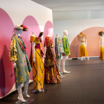 Mannequins dressed in the fashion items