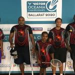 PNG's para badminton team made history at the VICTOR Oceania Para Badminton Championships (Badminton Ballarat)