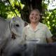 Photo of Ree with her cattle.