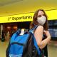 Jemima Dunn, NCP Scholar, at the Departure Gate at Melbourne airport.