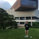 Thomas Venville in front of Korea Advanced Institute of Science and Technology.