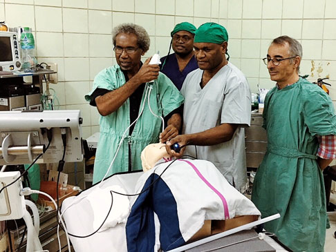 Doctors in a surgery room