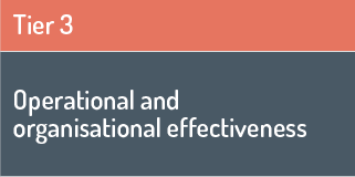 Tier 3 Operational and organisational effectiveness
