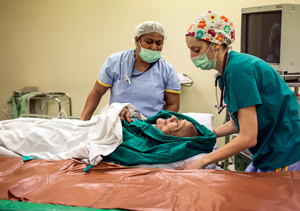 An AusAID-funded Pacific Islands Program urology team visited Tonga. The team performed a number of operations at the Vaiola Hospital in the capital, Nukuʻalofa
