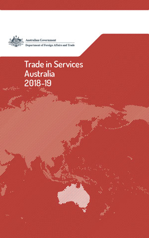 Trade in services Australia 2018-19 cover page.