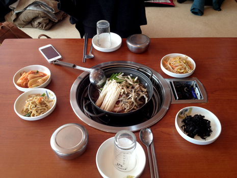 Traditional Korean lunch