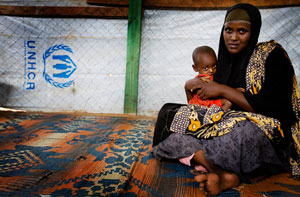 Woman and child